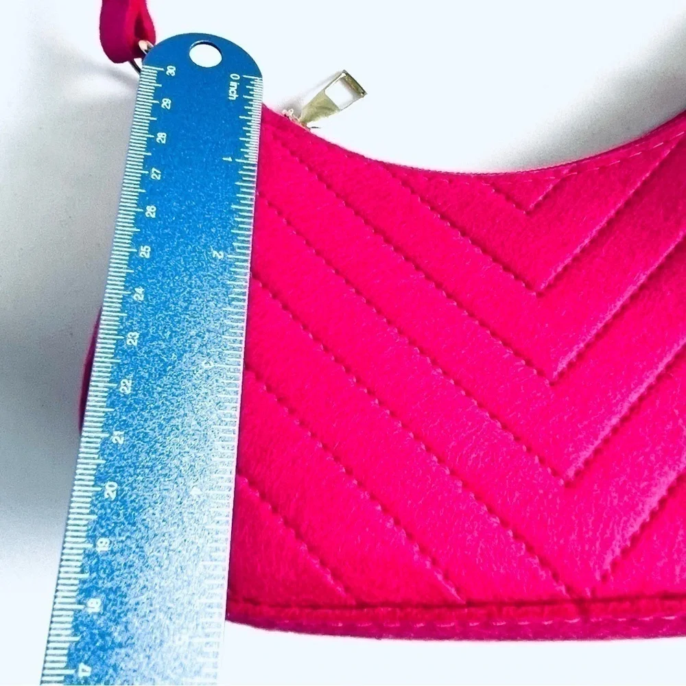 Barbie Style Hot Neon Pink Shoulder Bag Purse Women or Girls - New NWOT